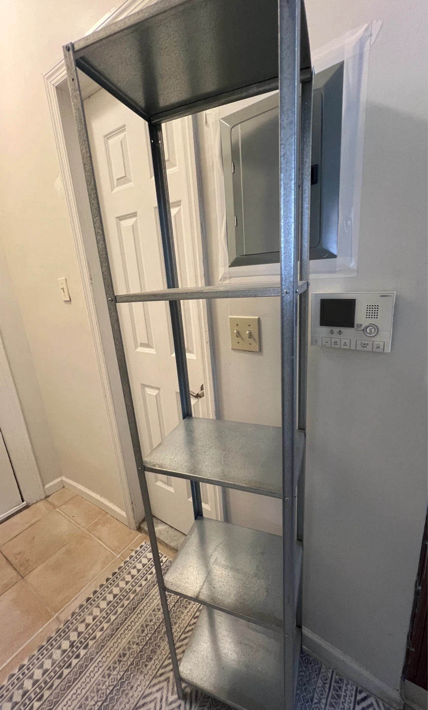 Galvanized Metal 5-Shelf Storage Unit - photo 3