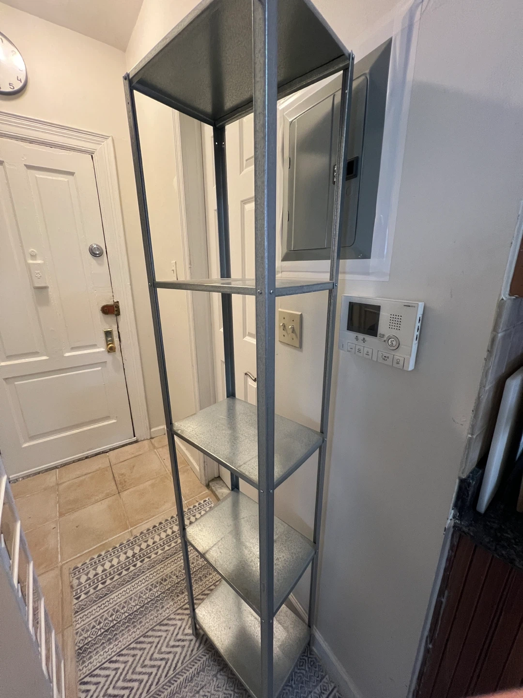 Galvanized Metal 5-Shelf Storage Unit