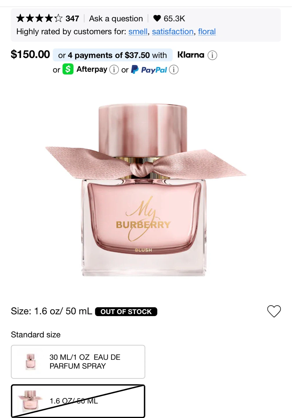 My Burberry Blush Eau de Parfum Natural Spray 50ml 1.6 fl. oz. - photo 2