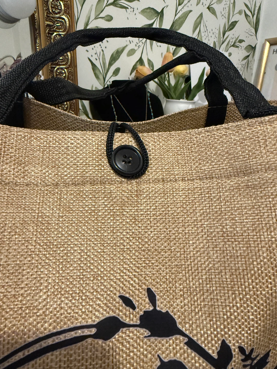 Monogrammed Jute Tote Bag - photo 2