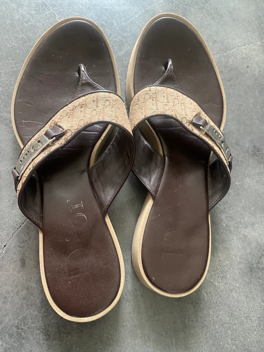 Christian Dior Diorissimo pattern sandals - photo 2