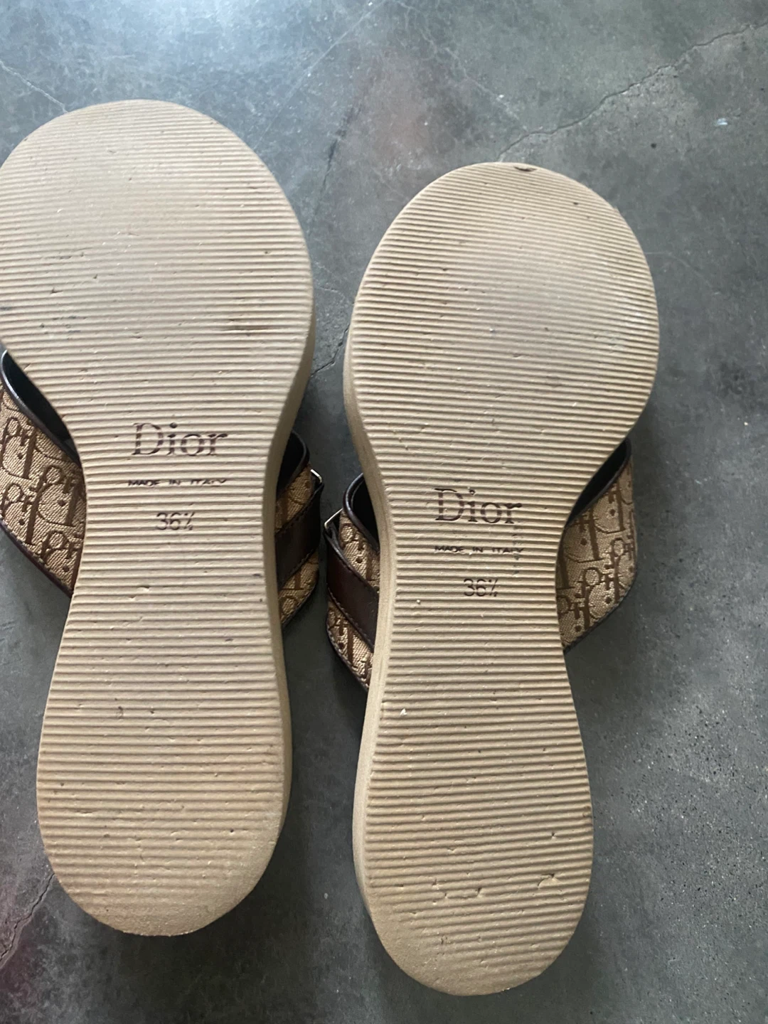 Christian Dior Diorissimo pattern sandals - photo 3