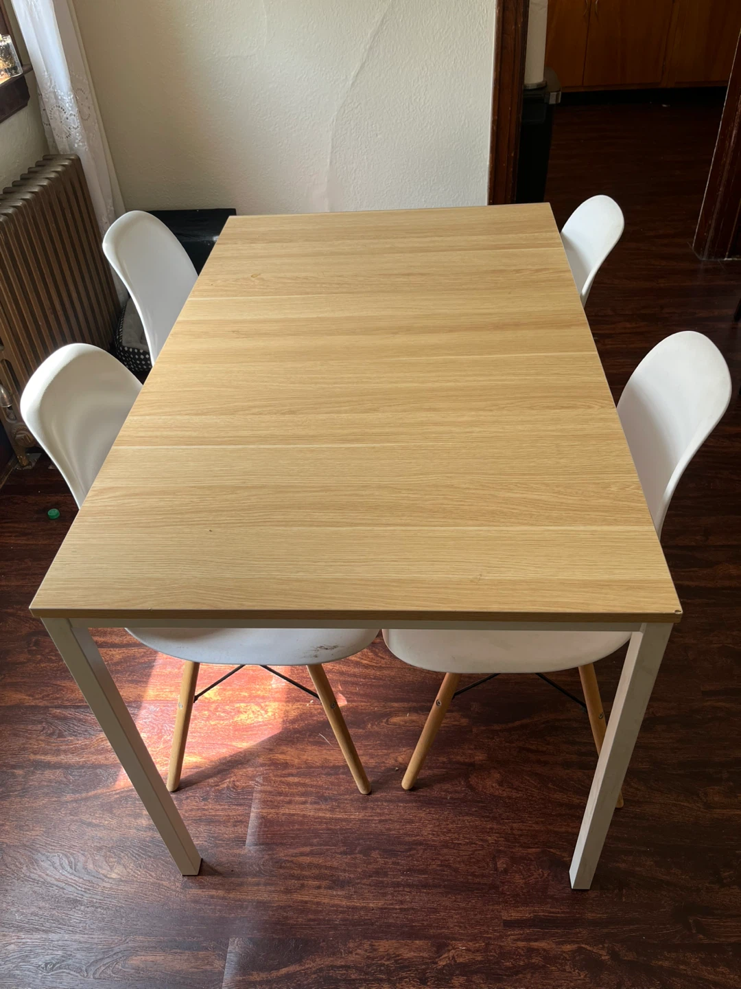 Modern Oak Top Dining Table - photo 2