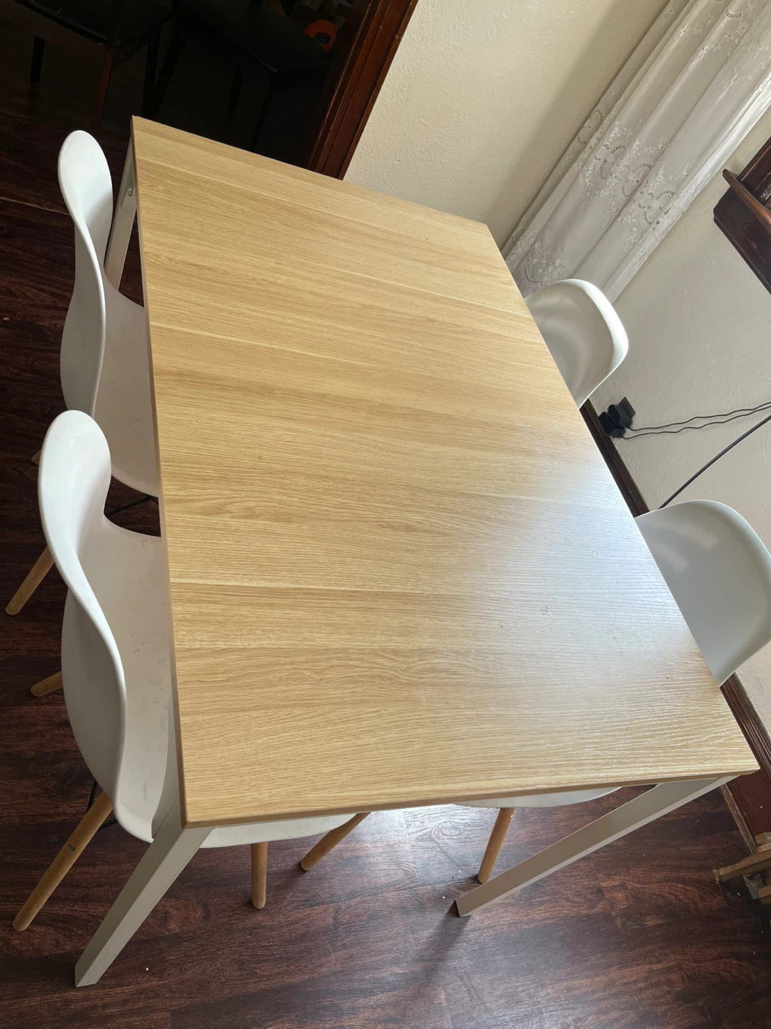 Modern Oak Top Dining Table - photo 3