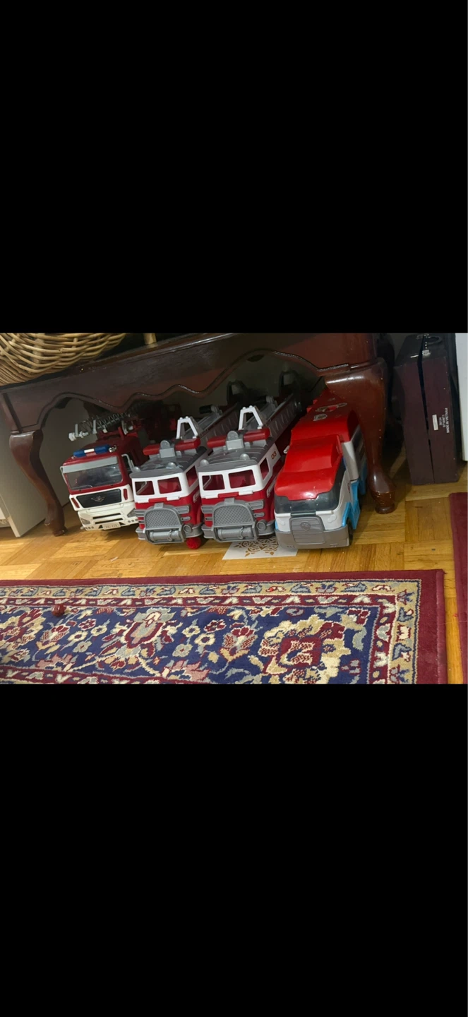 Assorted Fire Truck Toys paw patrol $10