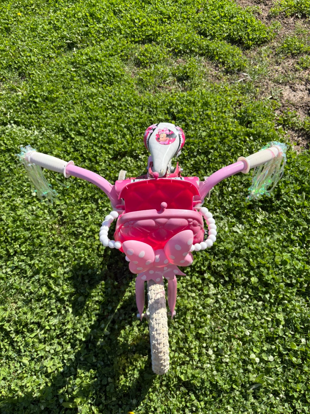 Pink Minnie Mouse Kids Bike with Training Wheels - photo 3