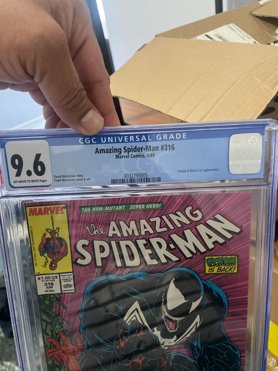Amazing Spider-Man #316 CGC 9.6 Universal Grade Comic Book - photo 2