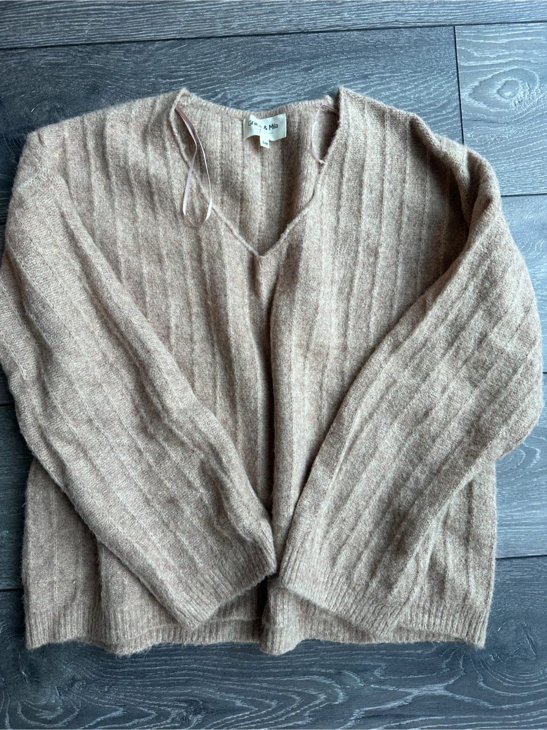 Grace & Mila Ribbed Sweater - S/M