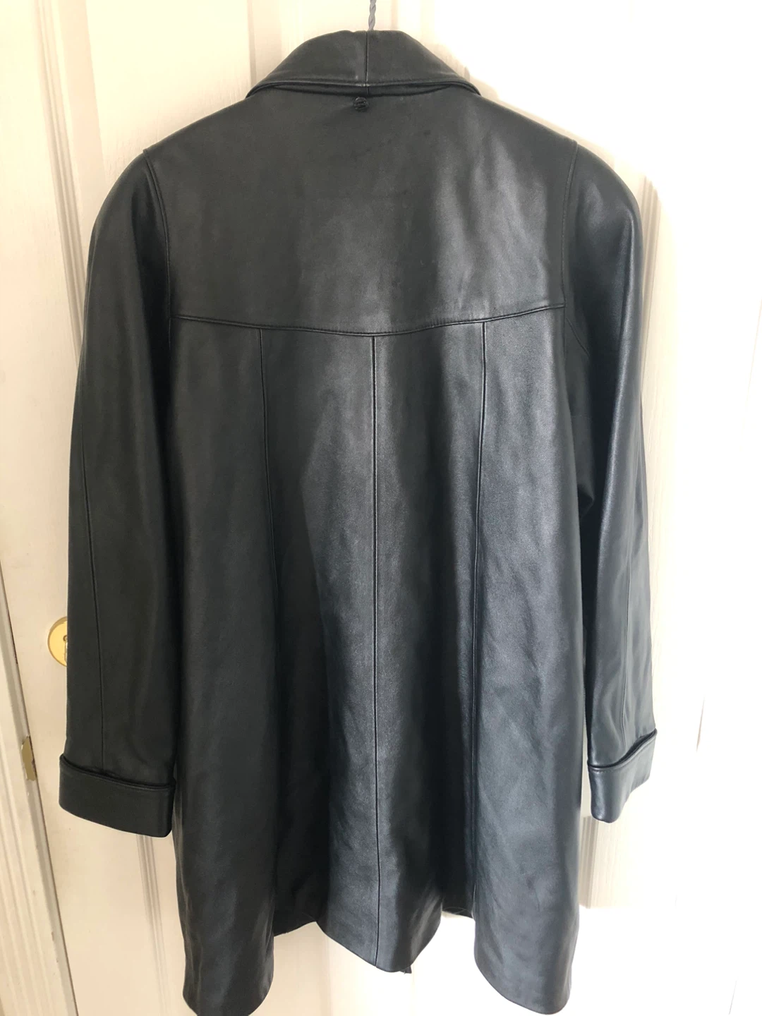 DIAOLONG Genuine Leather Jacket - Black, XXL - photo 2