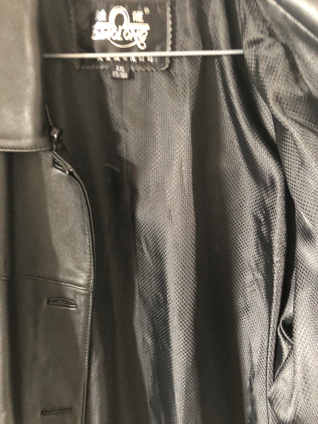 DIAOLONG Genuine Leather Jacket - Black, XXL - photo 4