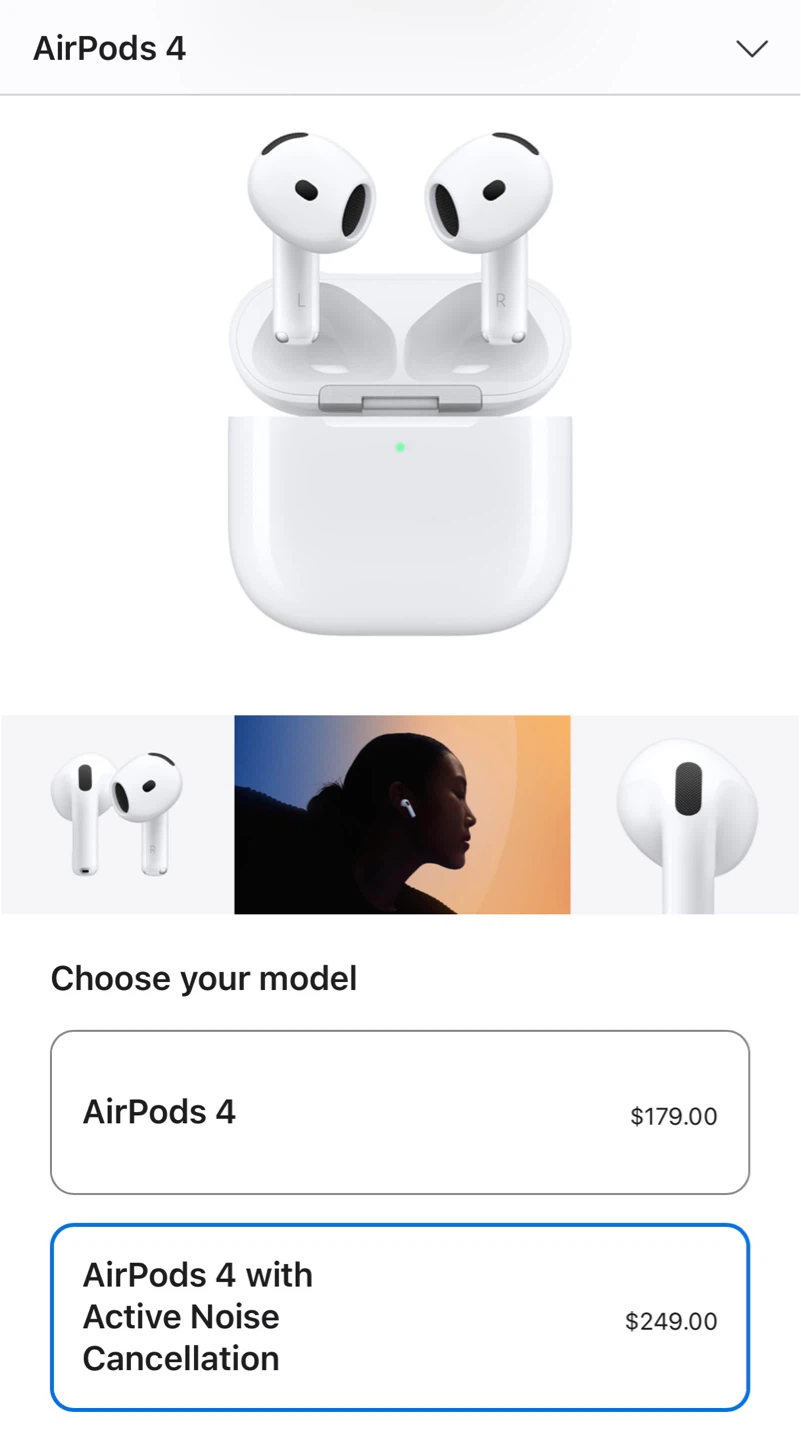 Apple AirPods 4 with Active Noise Cancellation - photo 3
