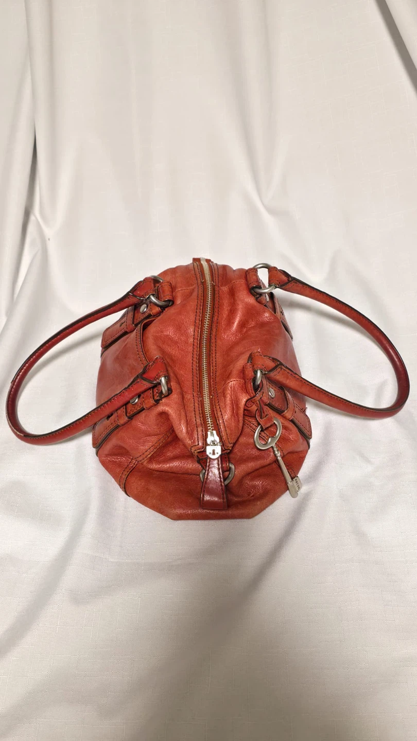 Fossil Leather Satchel Handbag - photo 3