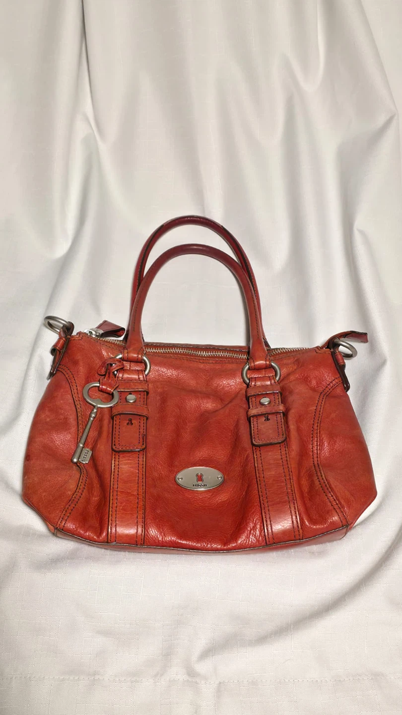 Fossil Leather Satchel Handbag - photo 2