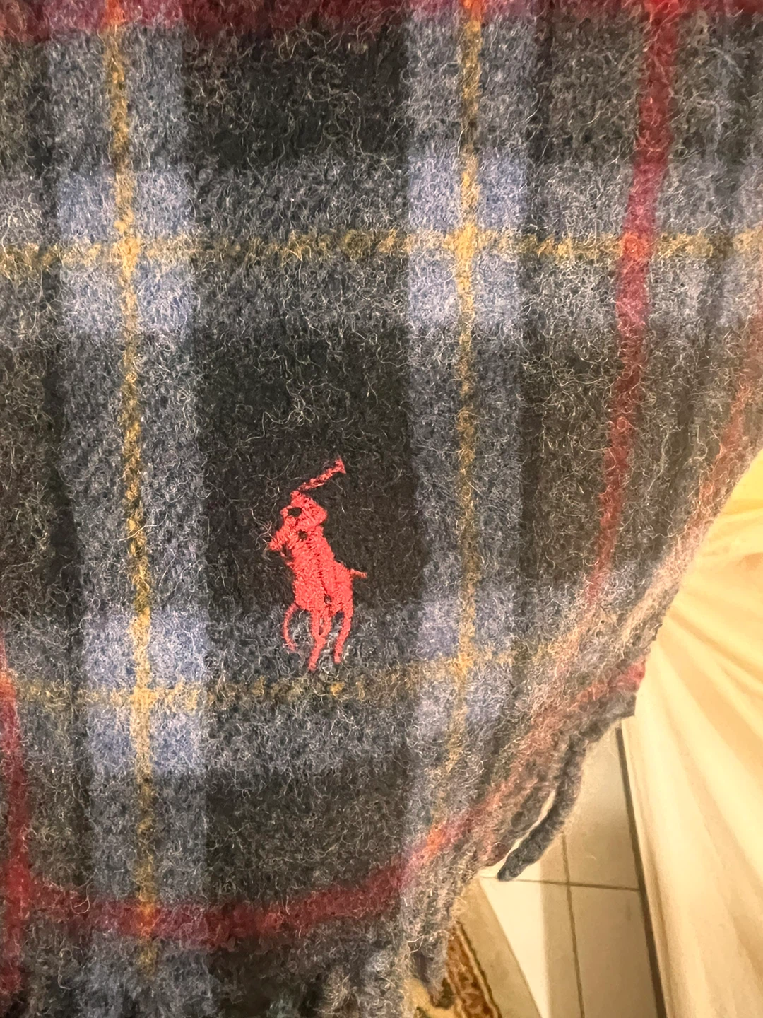 New original without tag Polo Ralph Lauren Plaid Scarf - photo 2