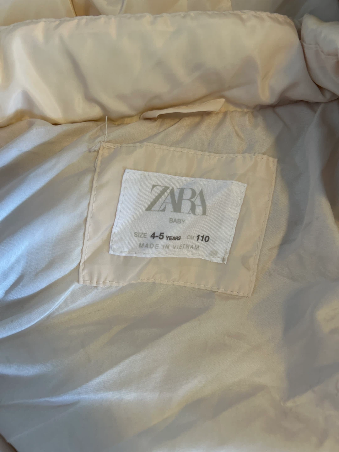 Zara Baby Puffer Coat with Fur Hood