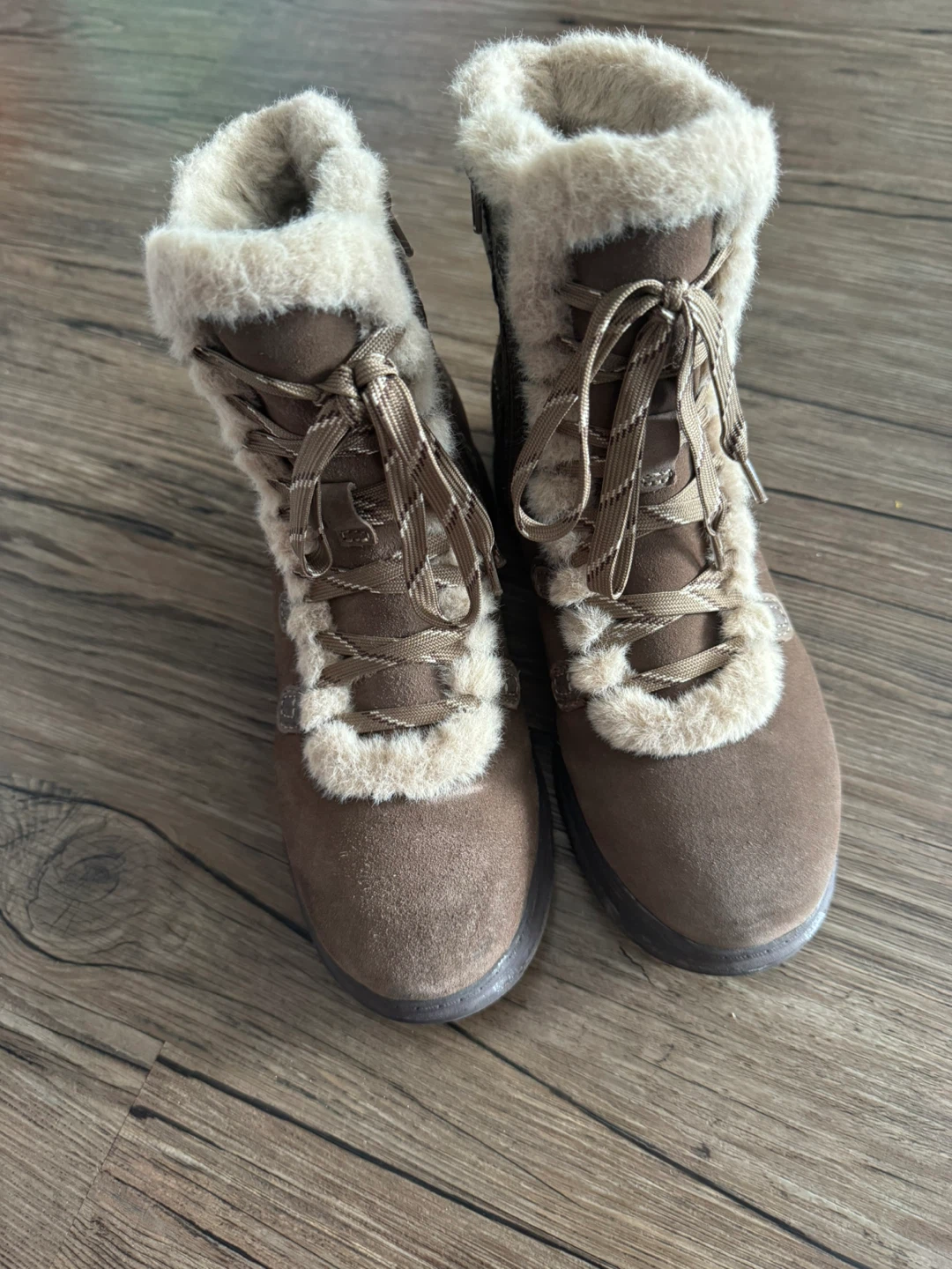 Brown Suede Winter Boots - Women's Size 6.5 - photo 2