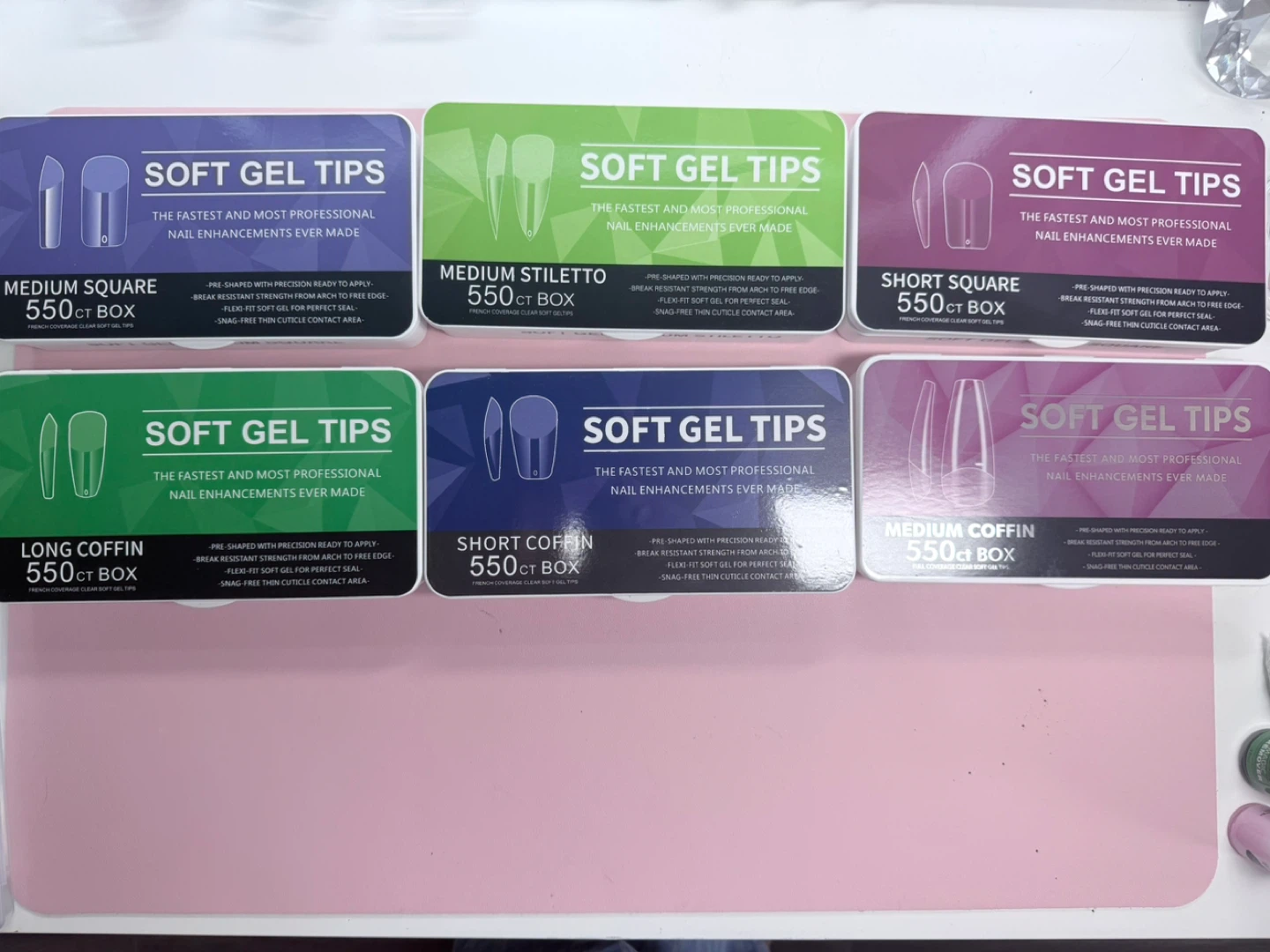 Soft Gel Tips - 550ct Box