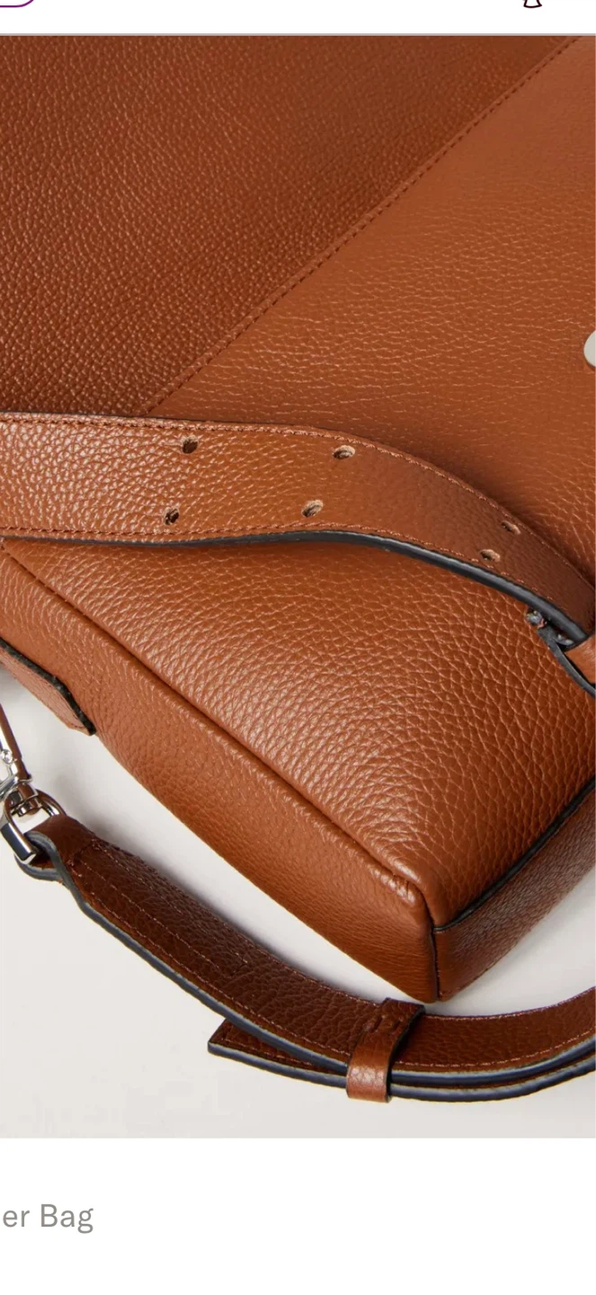 BOSS Leather Shoulder Bag - Brown - photo 2