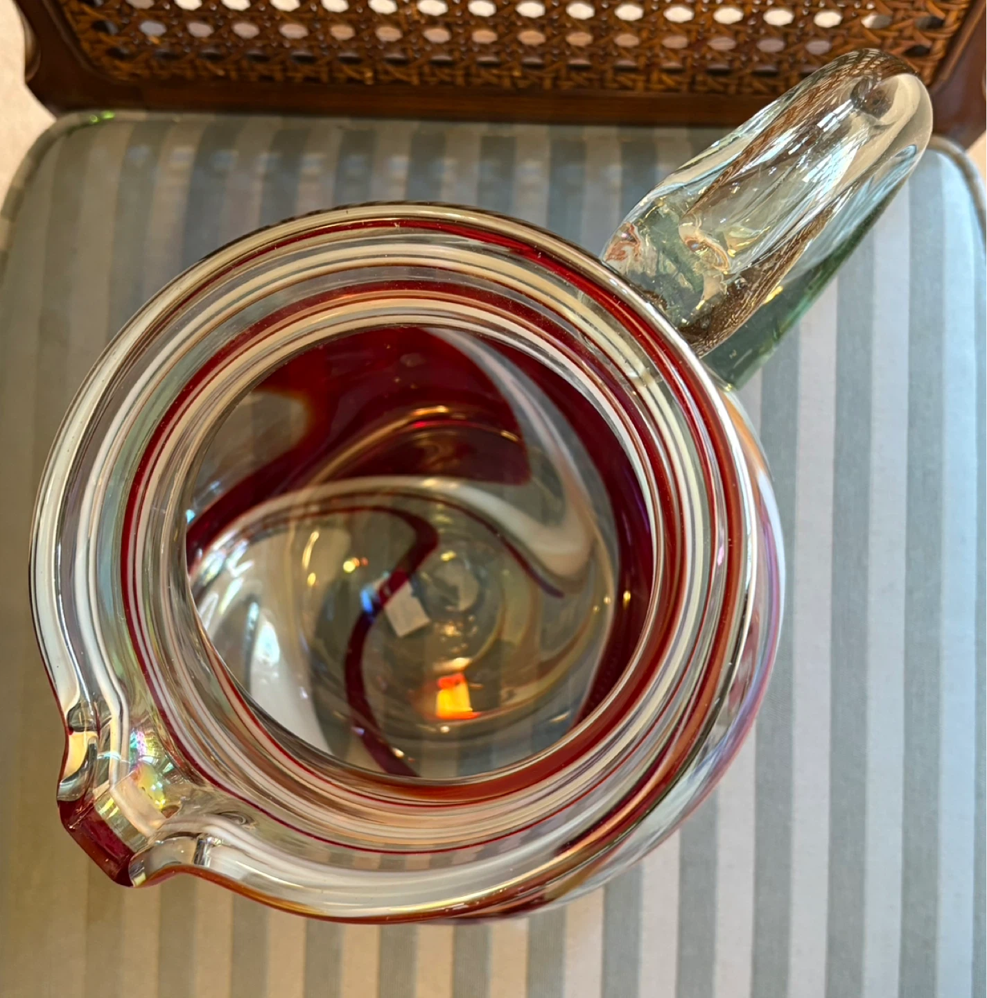 ✨✨Glass Pitcher and Tumbler Set - Swirl Design - photo 2