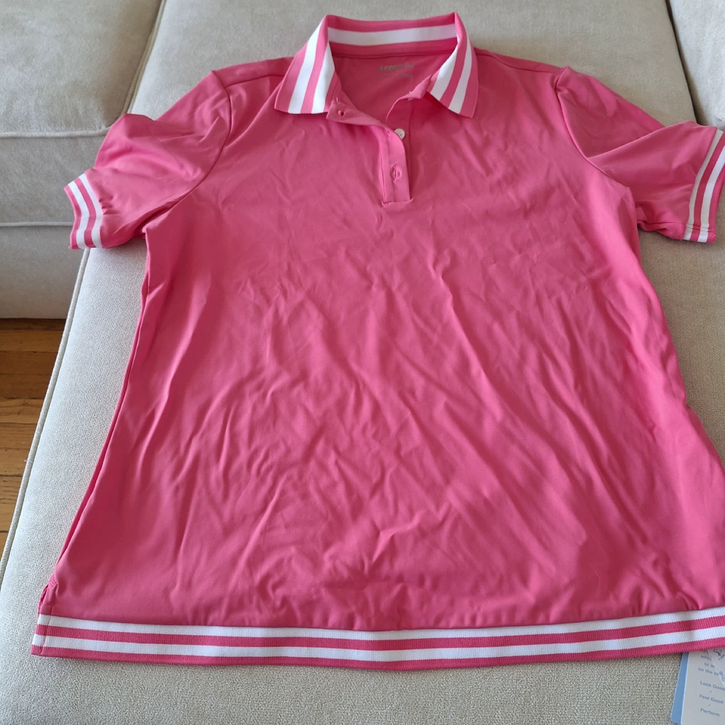 AceGolfs Pink Polo Shirt - Size L - photo 5