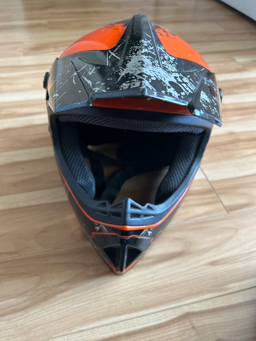 AHP Off-Road Motorcycle Helmet - Orange/Black