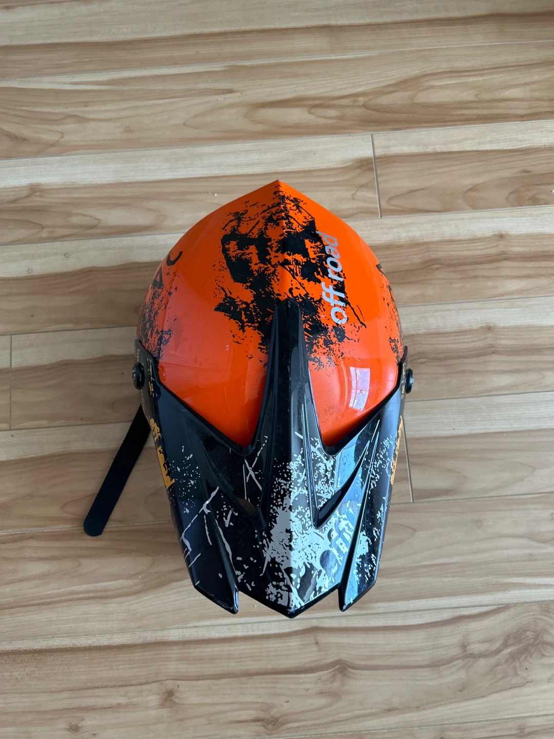AHP Off-Road Motorcycle Helmet - Orange/Black - photo 2