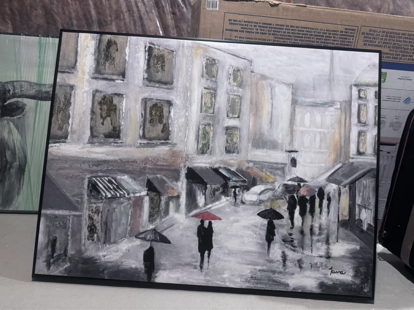 Abstract Cityscape Painting - photo 2