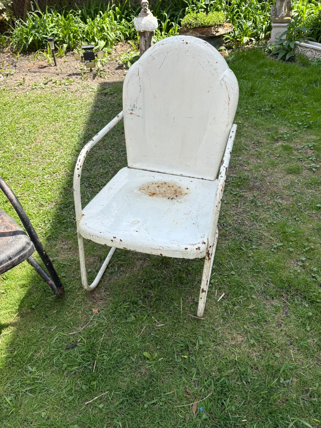 Vintage Metal Patio Chair - 3 - photo 4