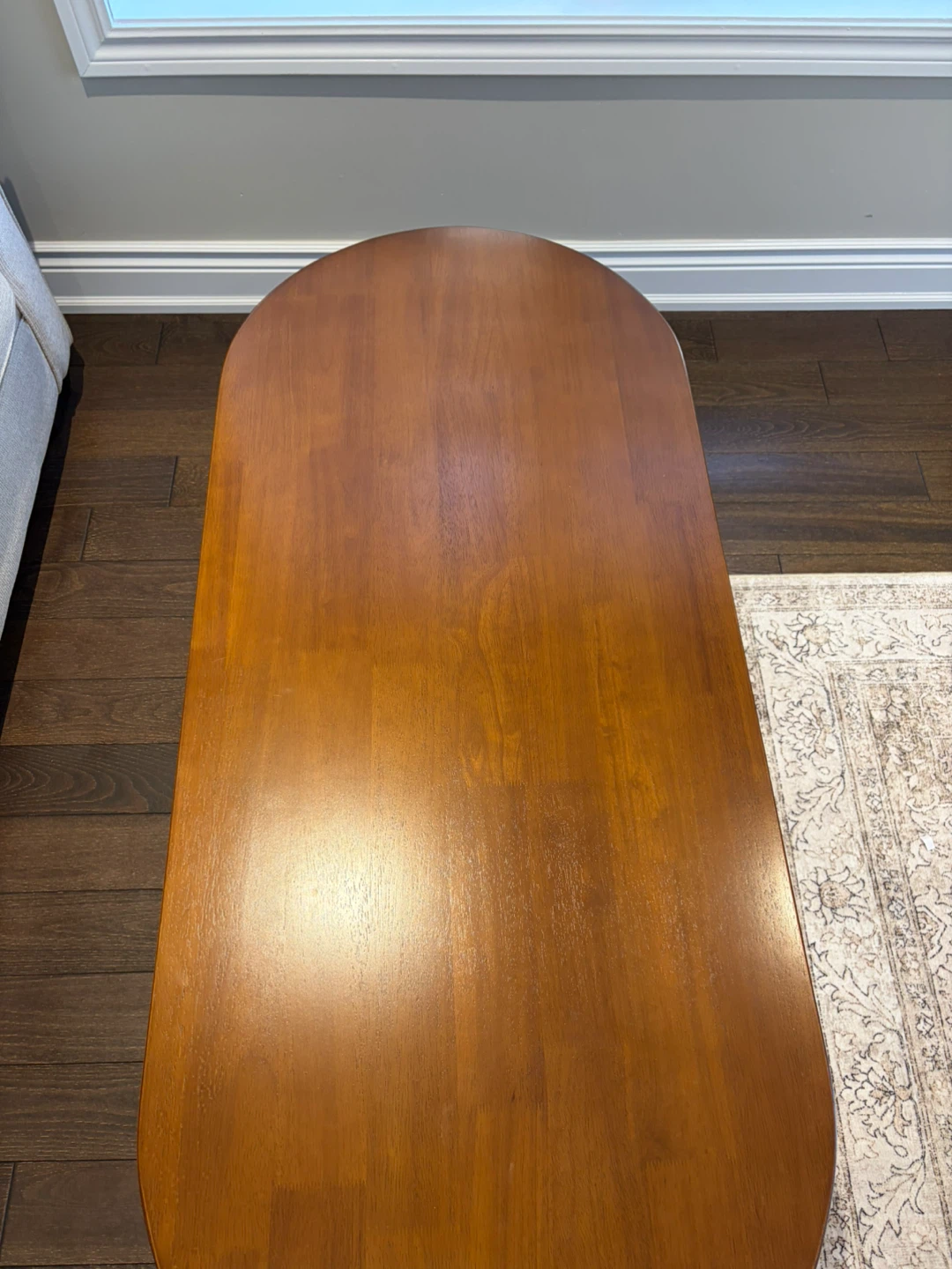 Oval Coffee Table - Wood Finish - photo 4