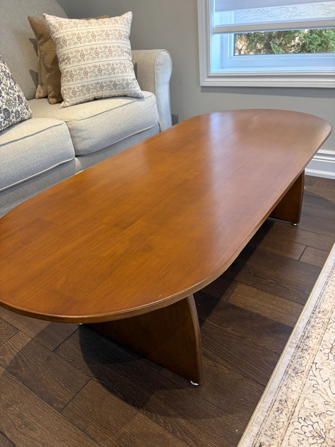 Oval Coffee Table - Wood Finish - photo 3