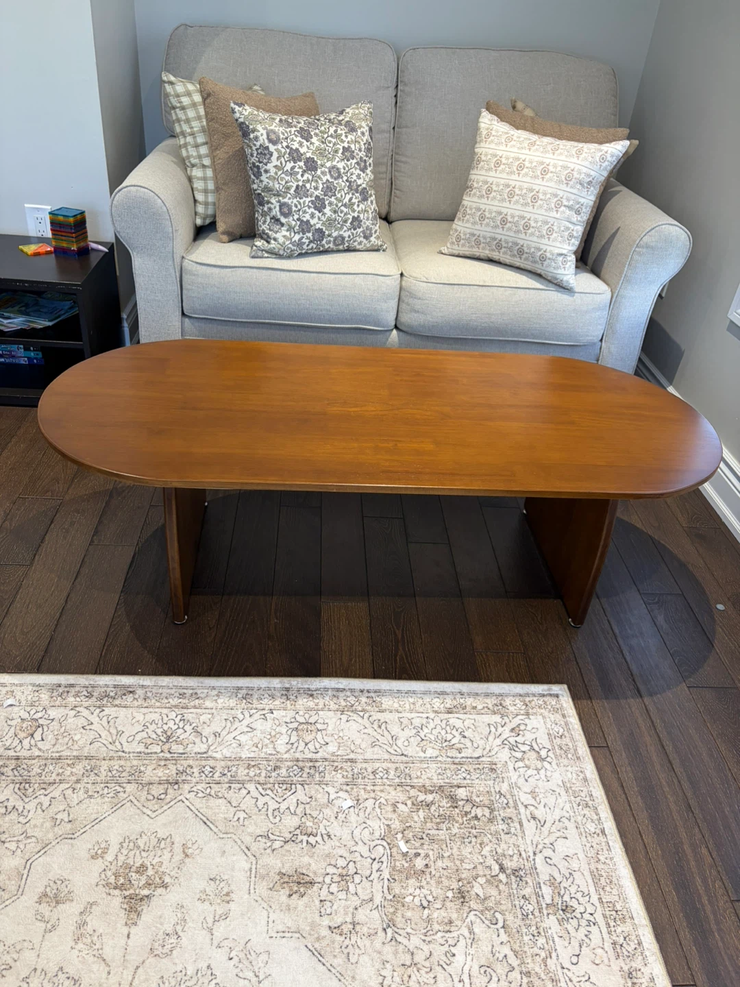 Oval Coffee Table - Wood Finish - photo 2