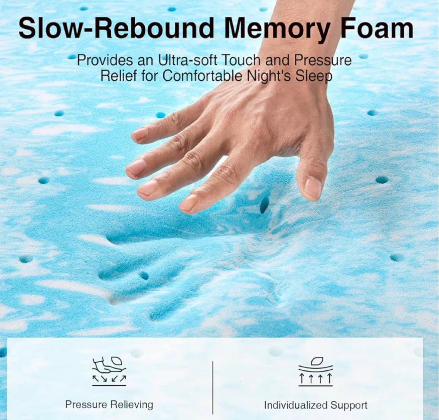 Queen Memory Foam Mattress Topper - photo 3