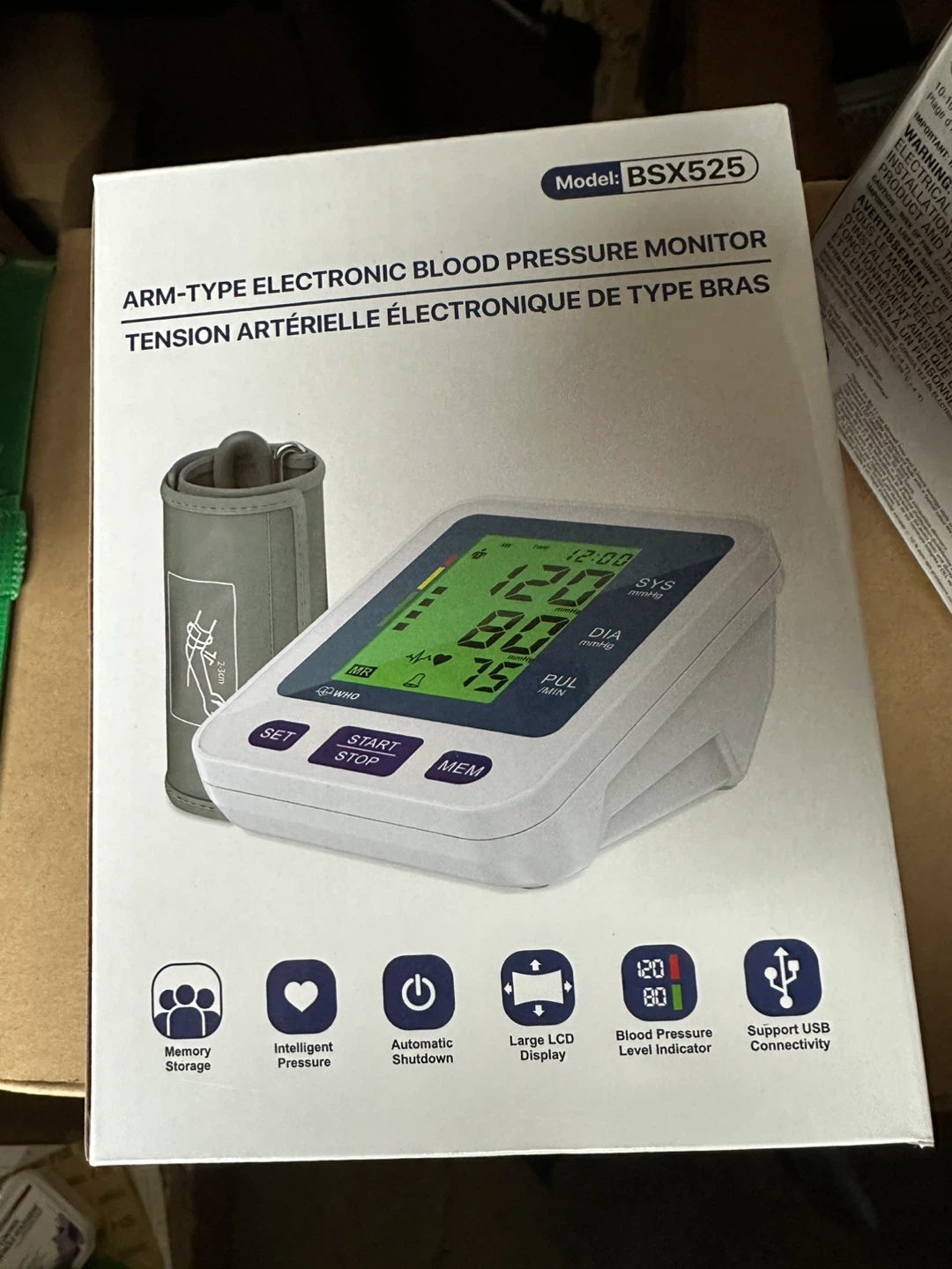 Arm-Type Electronic Blood Pressure Monitor BSX525 - photo 2