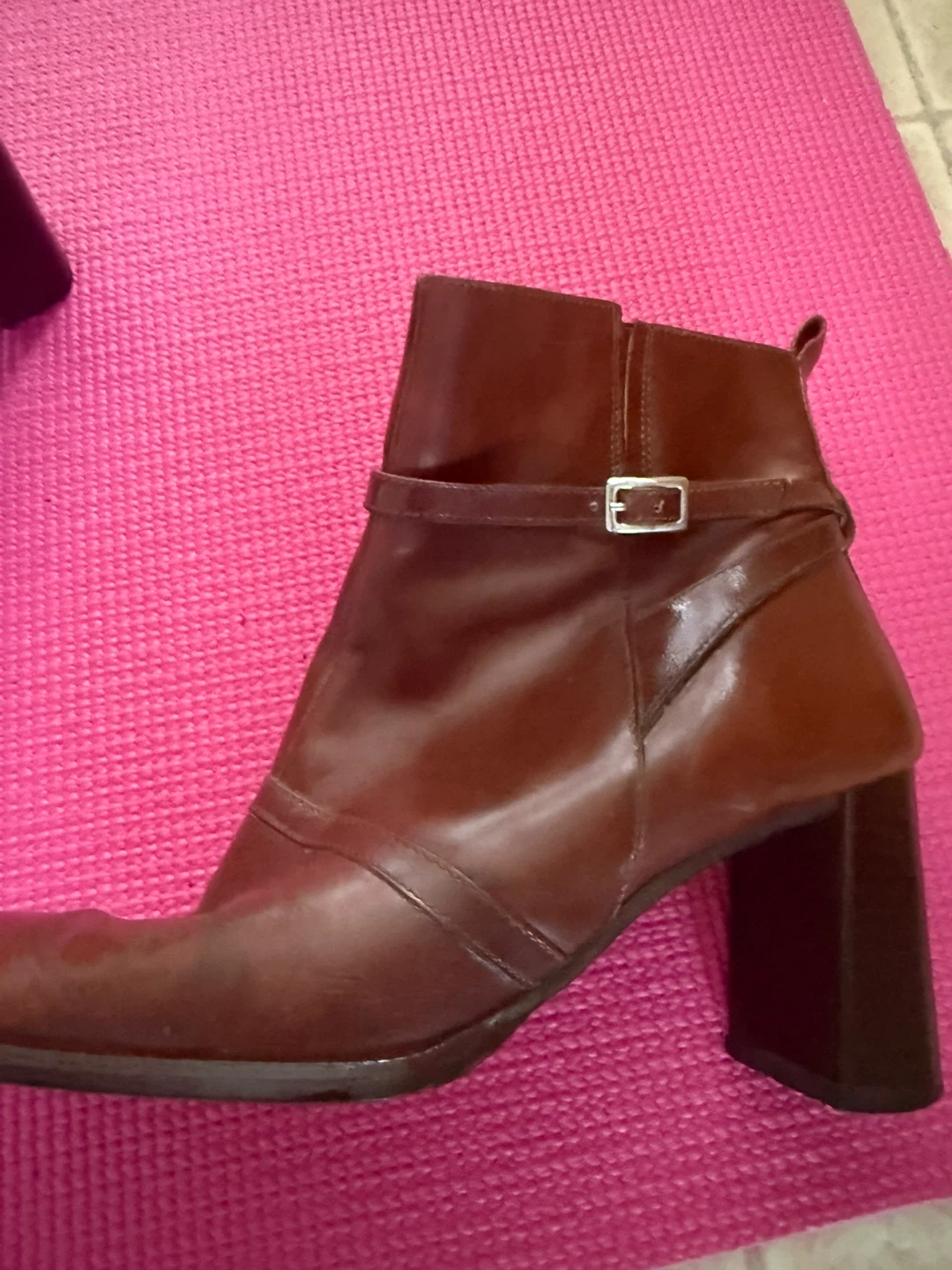 Brown Leather Ankle Boots