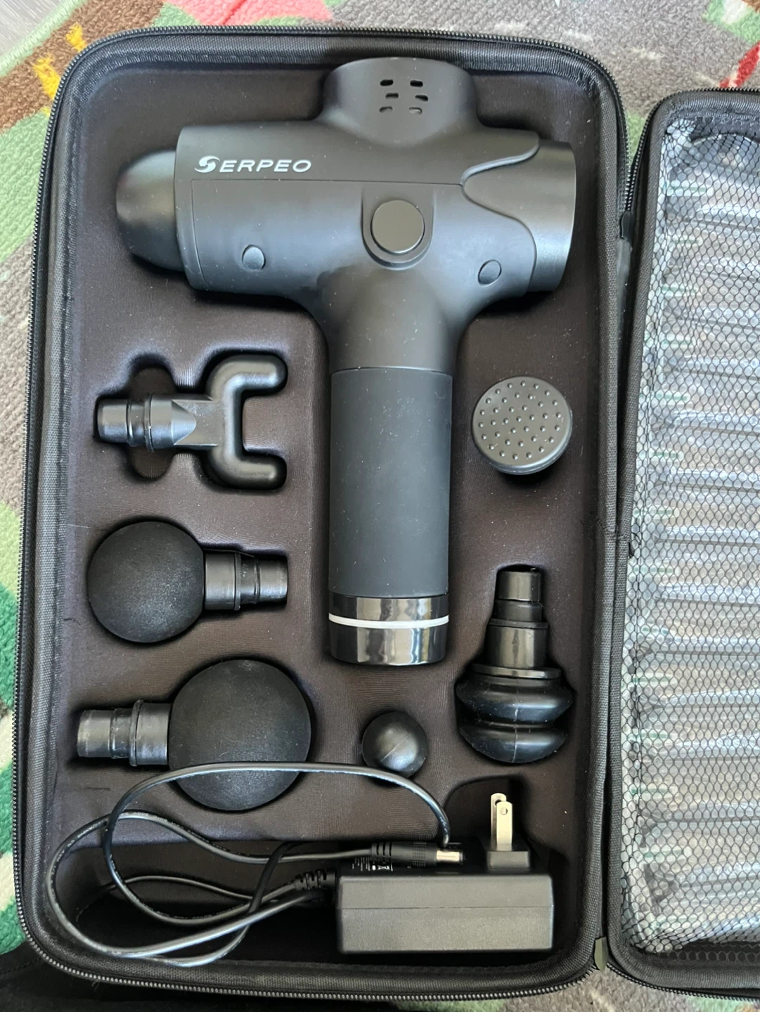 Serpeo Massage Gun with Case and Attachments - photo 2