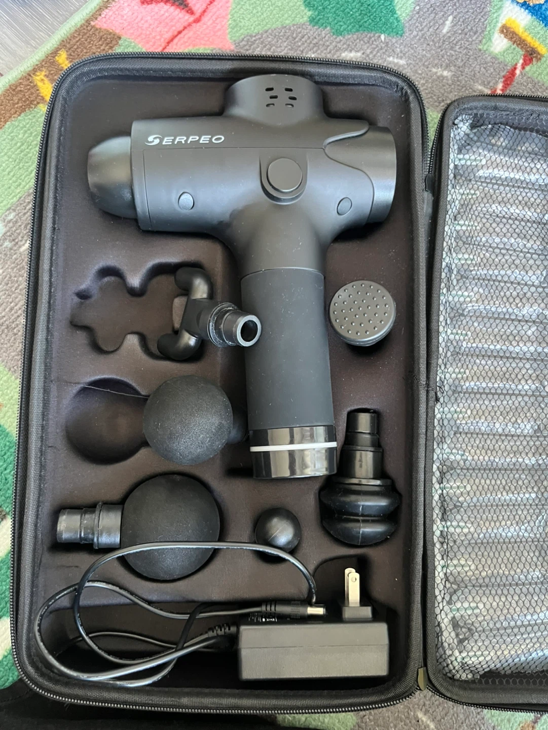 Serpeo Massage Gun with Case and Attachments