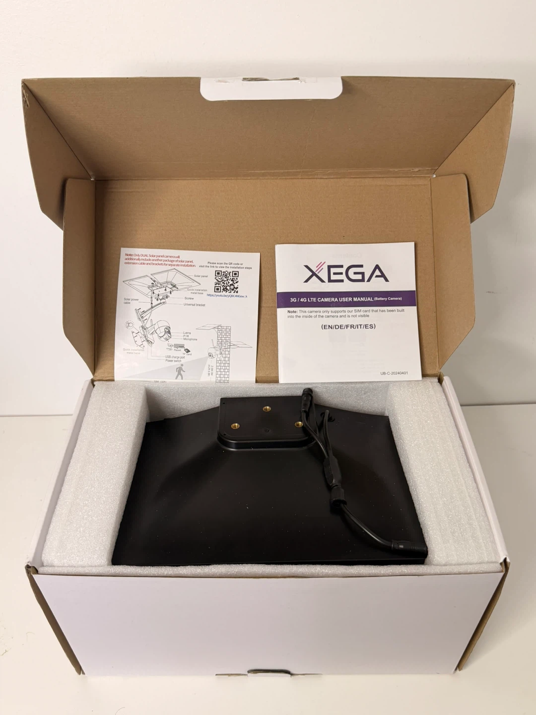 Xega PTZ Security Camera with Solar Panel - photo 2