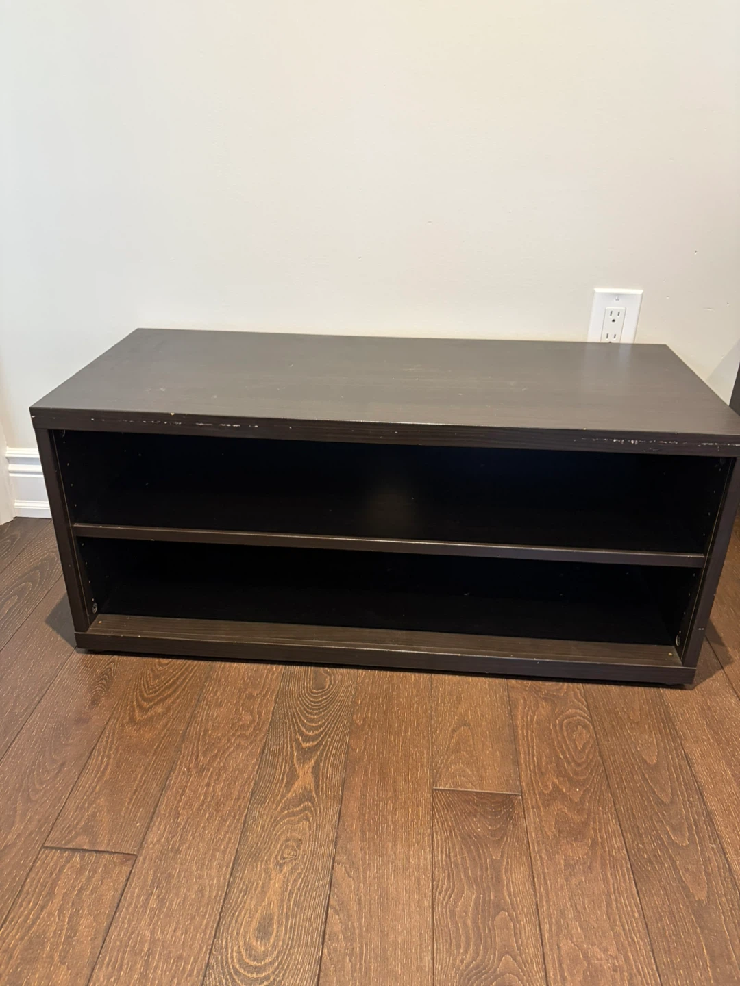 Dark Brown Two-Shelf Storage Unit