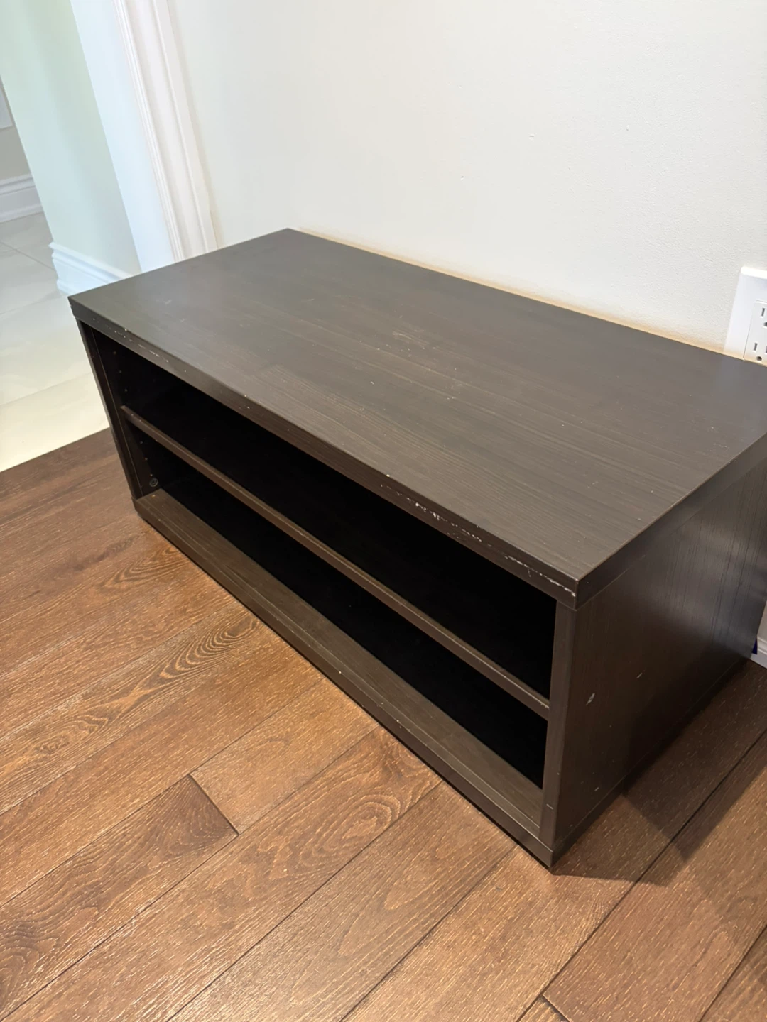 Dark Brown Two-Shelf Storage Unit - photo 2