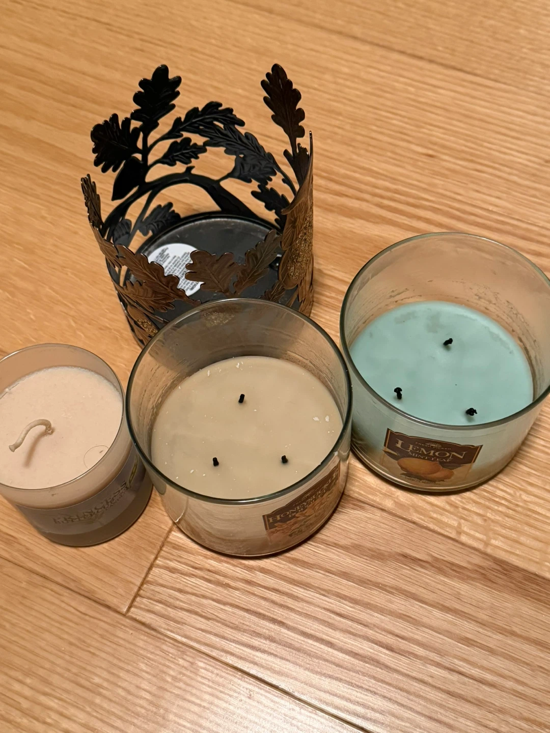 Free candles & holder