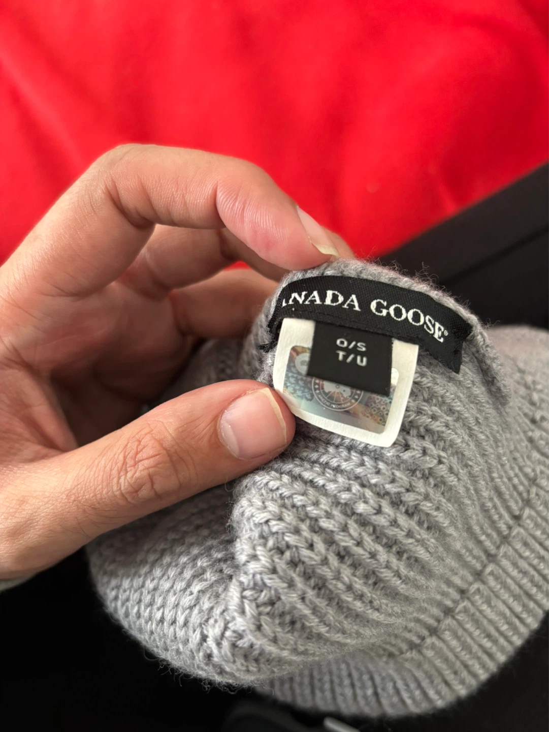 Canada Goose Grey Ribbed Beanie O/S T/U - photo 4