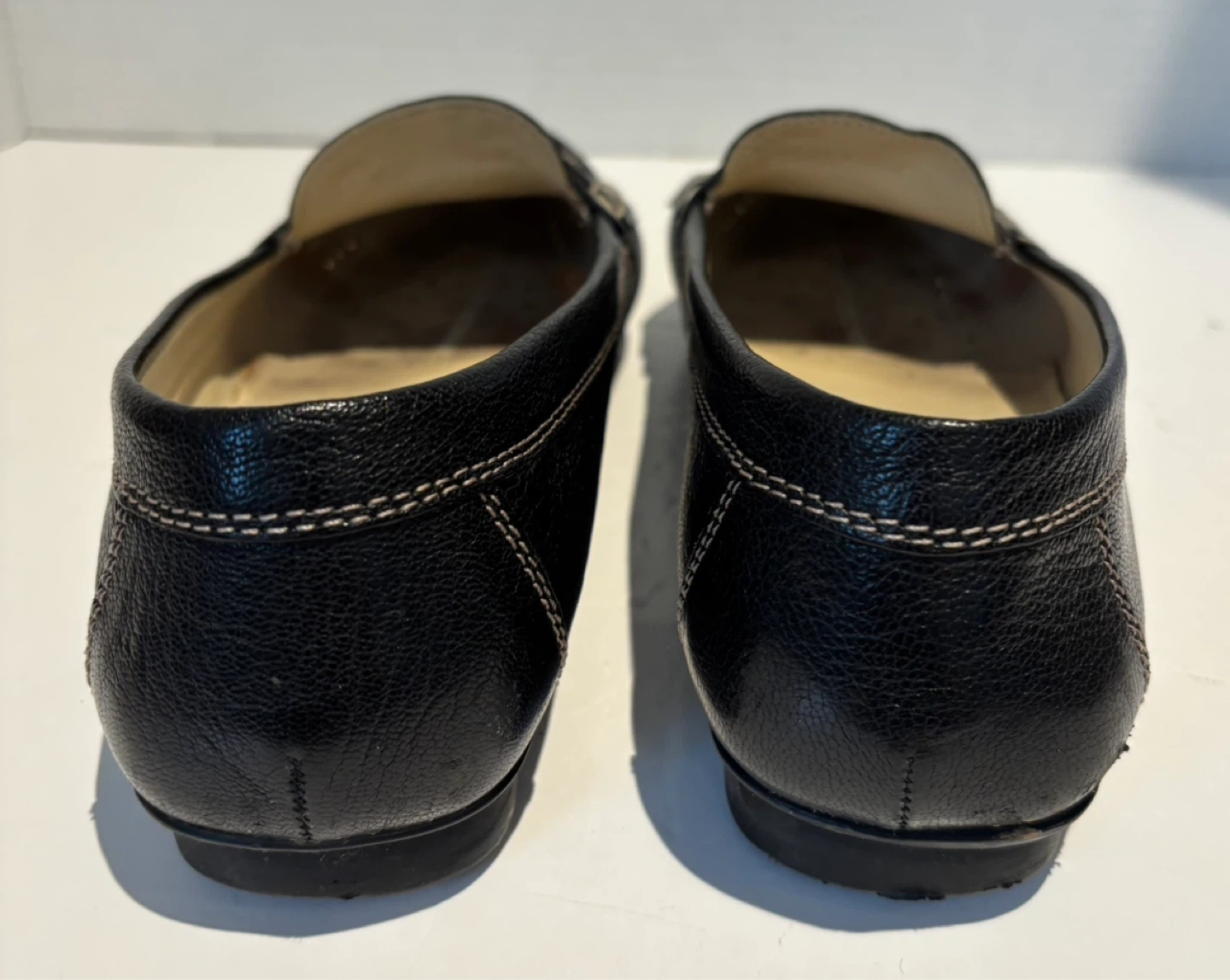 GEOX Flats Women’s Black Leather Loafers SZ US 7.5/8 EUR 38.5 - photo 4