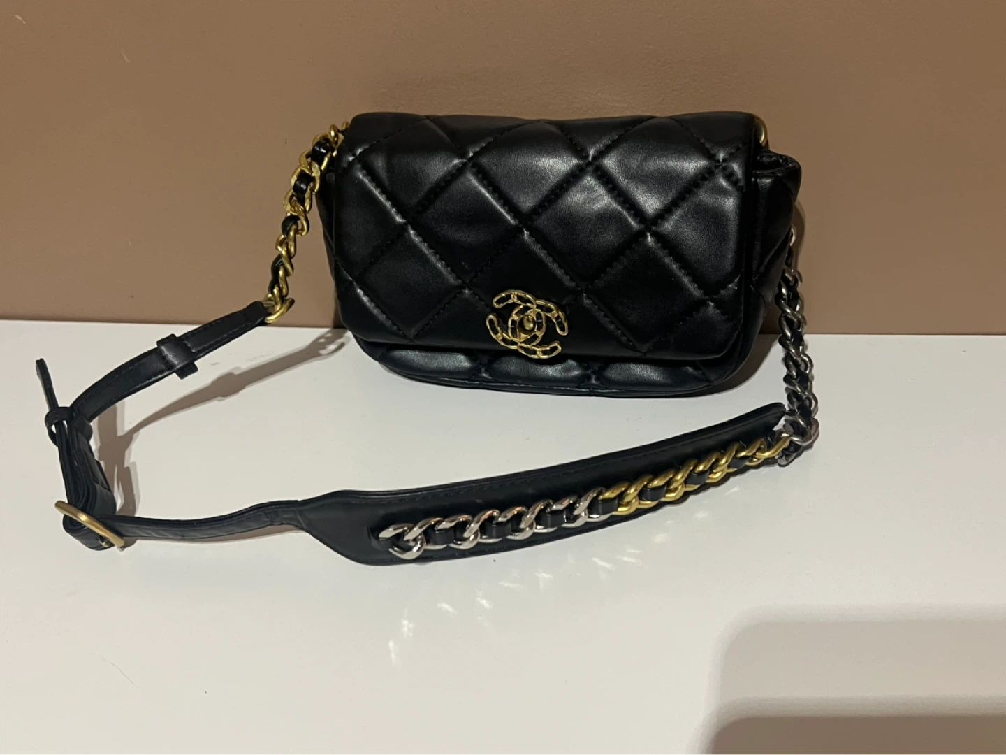Chanel Black Quilted Leather Small Bag