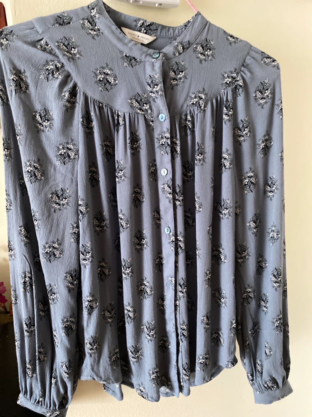 Lucky Brand Floral Button-Up Blouse