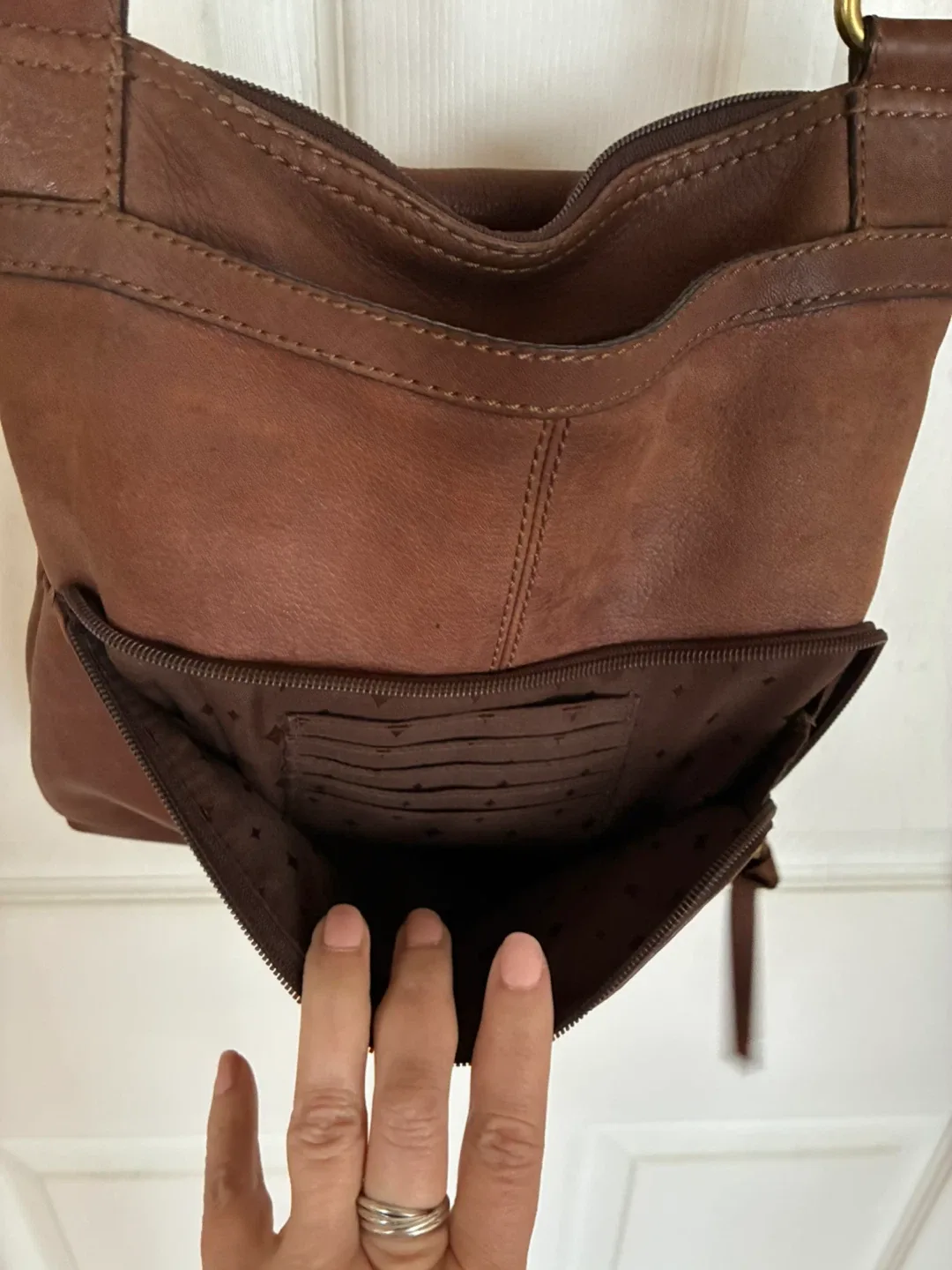 Fossil Brown Leather ‘Morgan’ Crossbody Bag - photo 5