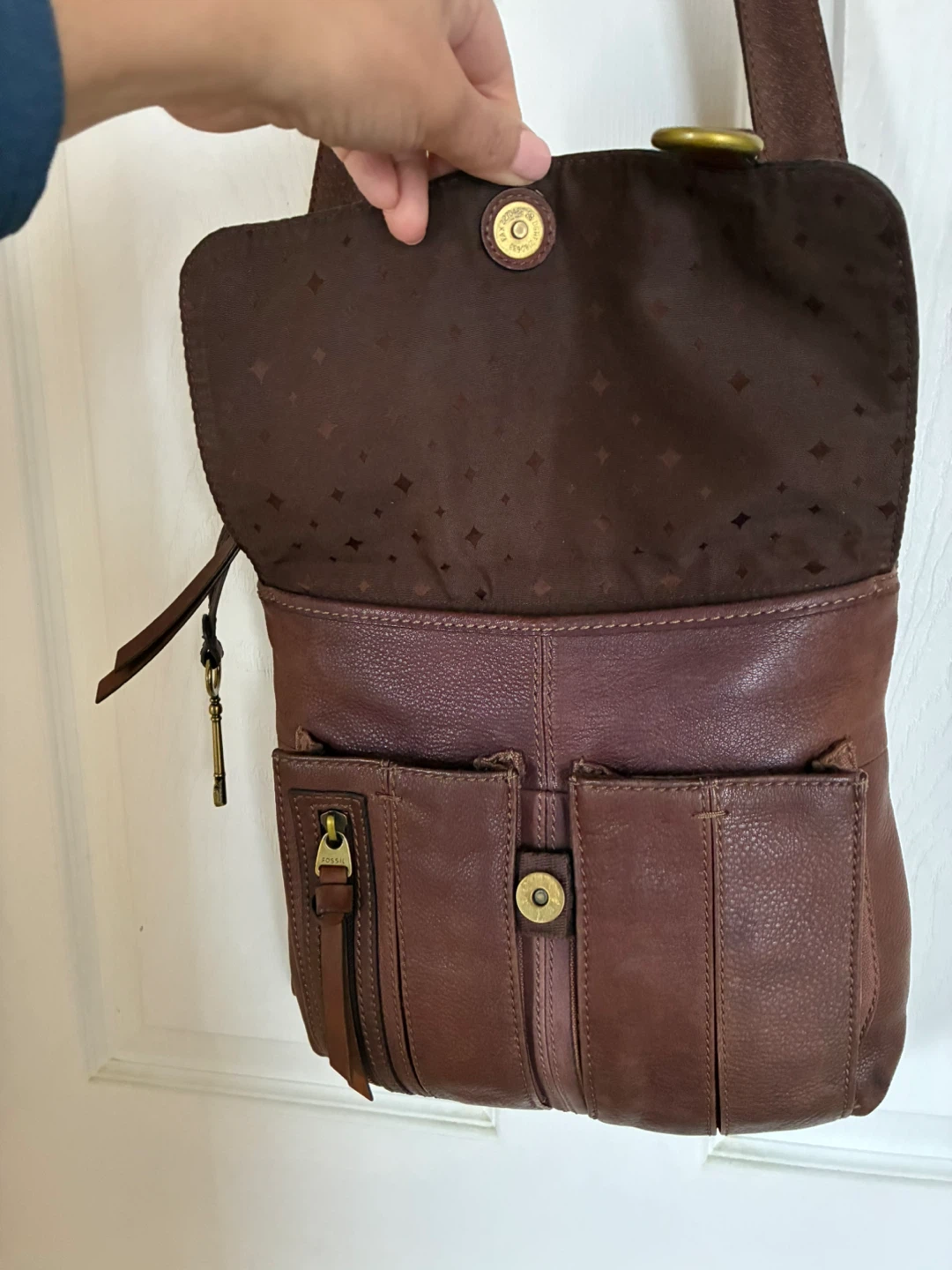 Fossil Brown Leather ‘Morgan’ Crossbody Bag - photo 2