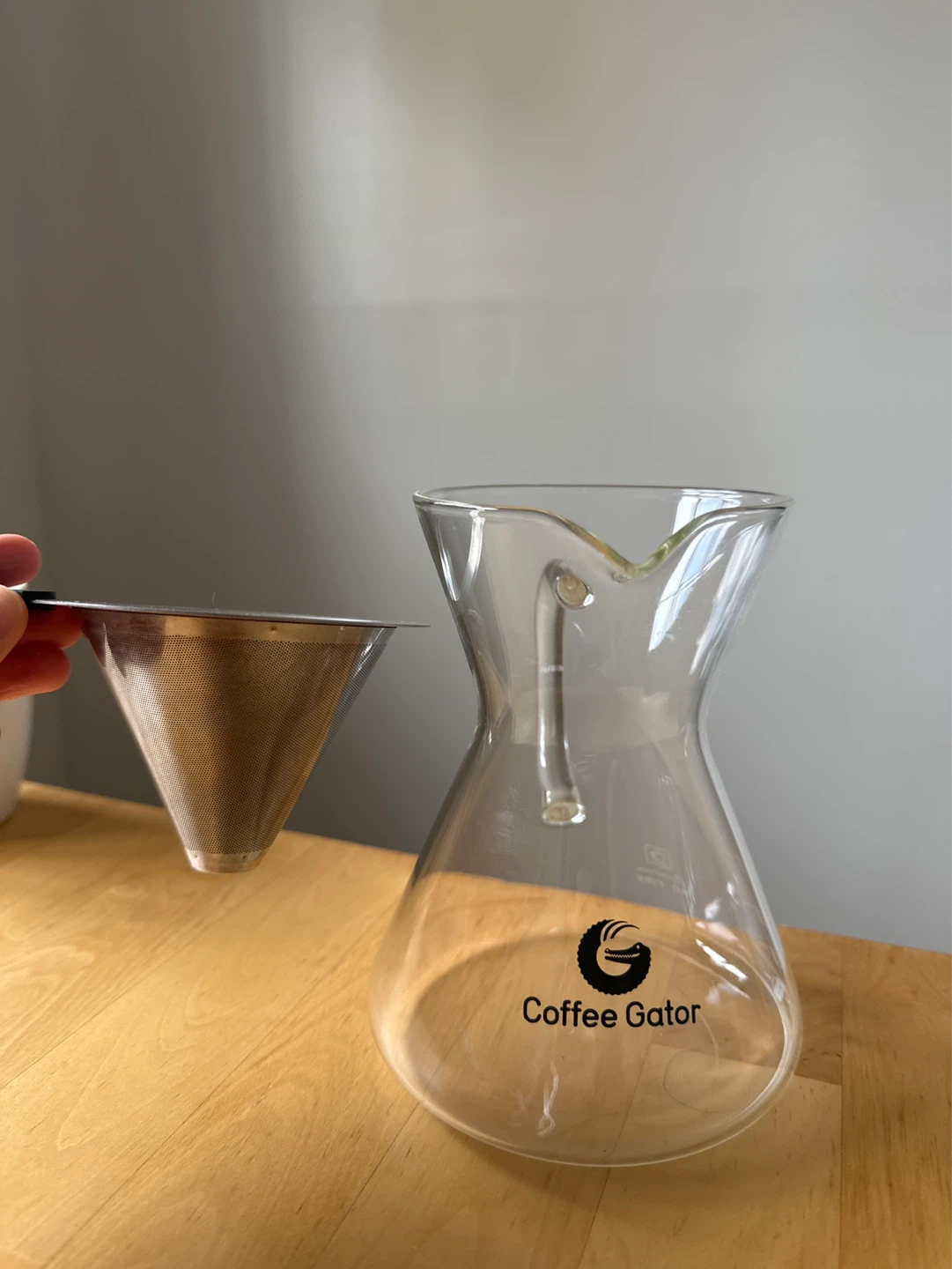 Coffee Gator Pour Over Coffee Maker with Reusable Filter - photo 3