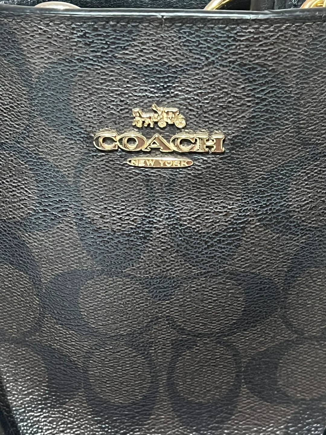 Coach Signature Pattern Satchel Handbag - photo 2
