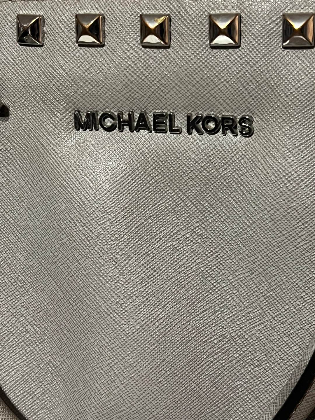 Michael Kors Studded Satchel Handbag - Grey - photo 2