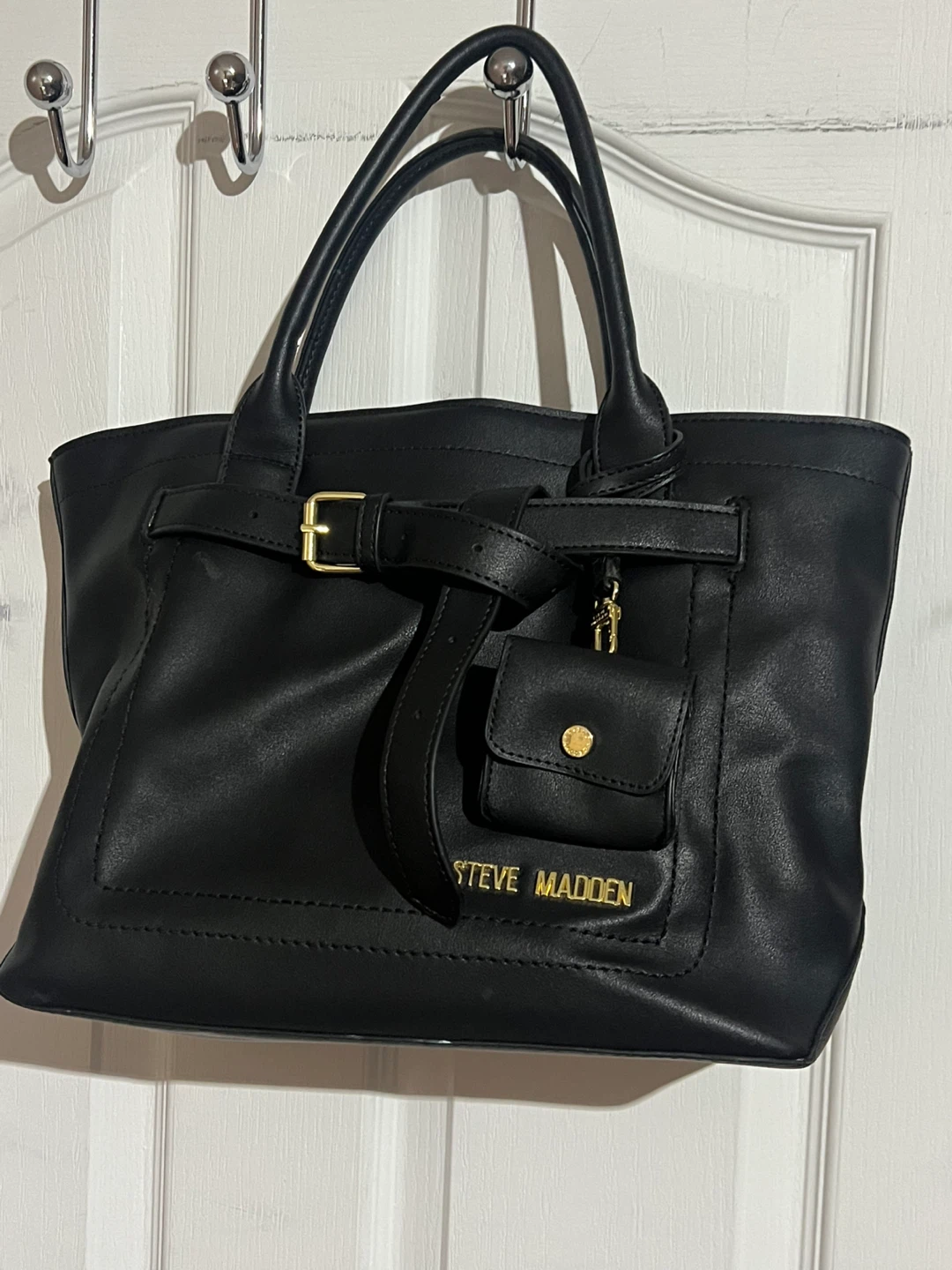 Steve Madden Black Tote Bag